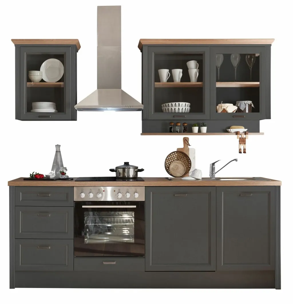 Bloc cuisine en deux parties avec électroménager JASMIN 340-Bega BBK Hot