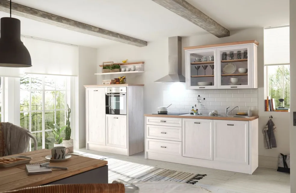 Bloc cuisine en deux parties avec électroménager JASMIN