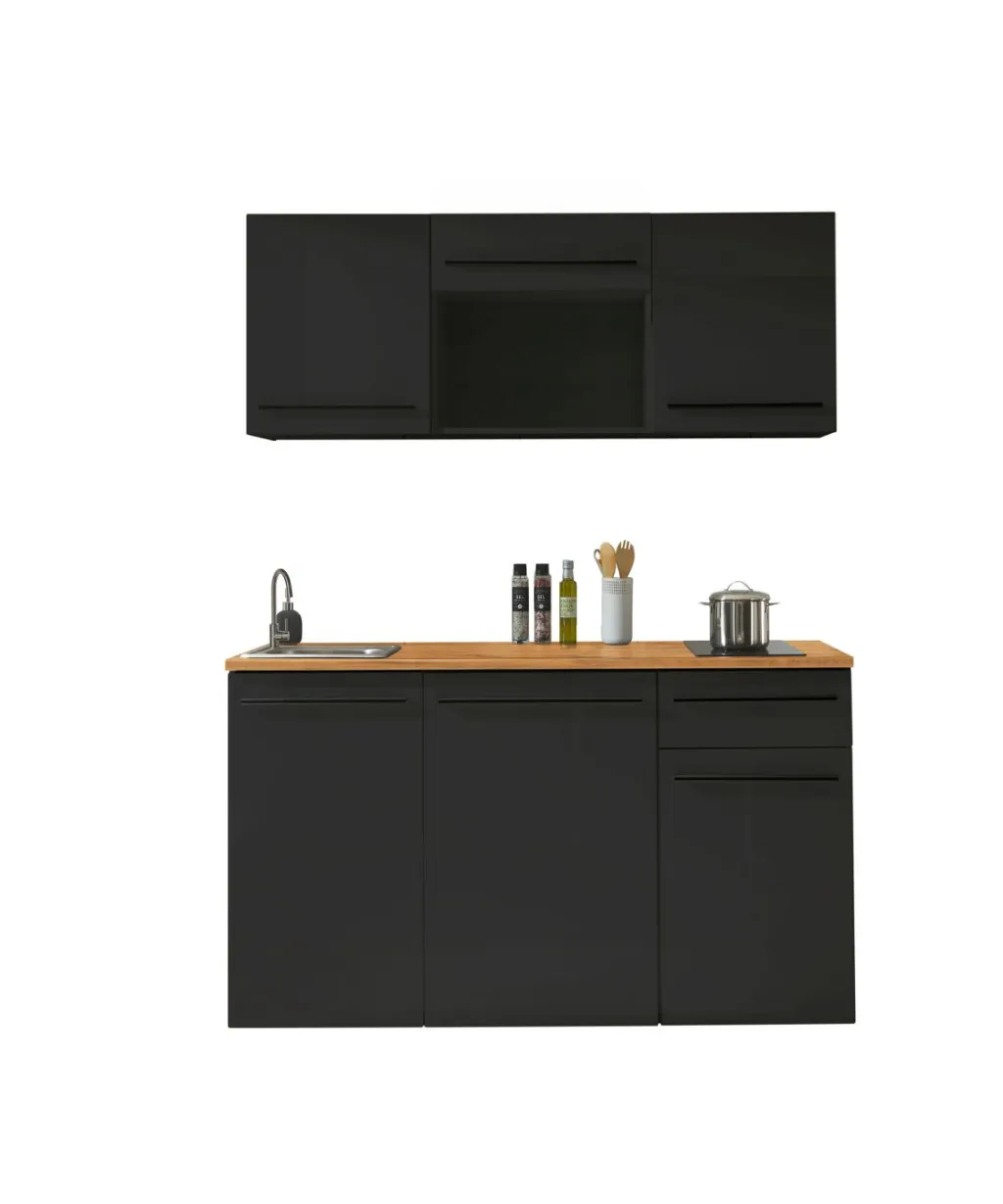 Bloc cuisine JAZZ SINGLE Z 160 BLACK-Bega BBK Online