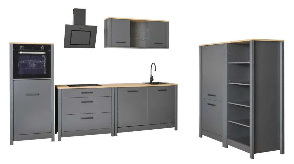 Bloc cuisine sans électroménager 8 ROTTERDAM-Inter Link Discount