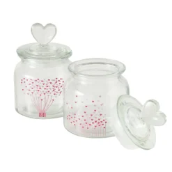 Bonbonnière en verre avec couvercle SHERINE