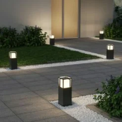 Borne lumineuse de jardin LED WITHAM