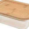 Boîte alimentaire en verre avec couvercle en bambou KITCHEN-Koopman Sale