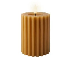 Bougie LED en cire véritable STRIPE-Kaemingk Discount