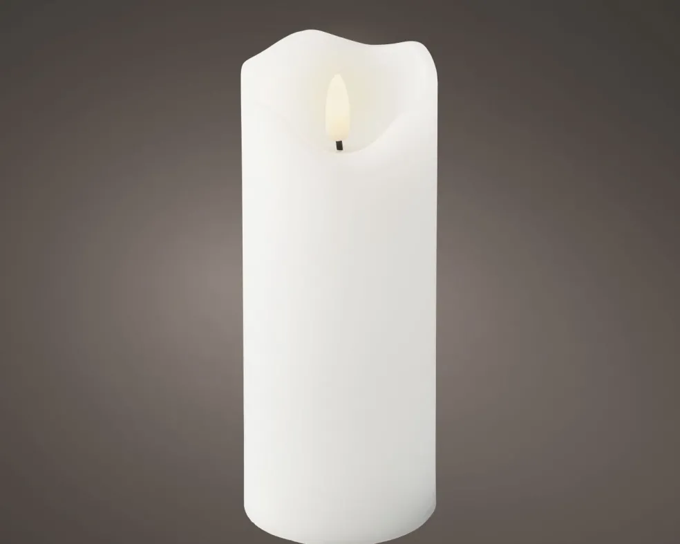 Bougie LED en cire véritable RUSTIK