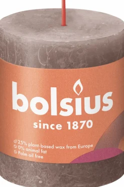Bougie rustique ton taupe-Bolsius Sale