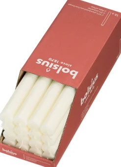 Bougies chandelles rustique ton blanc perle