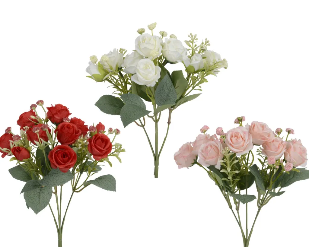 Bouquet de roses artificielles FLOWERS-Kaemingk