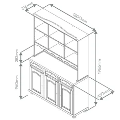 Buffet de cuisine TOSCANA