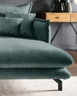 Canapé 2 places avec méridienne LAVA-Benformato Discount