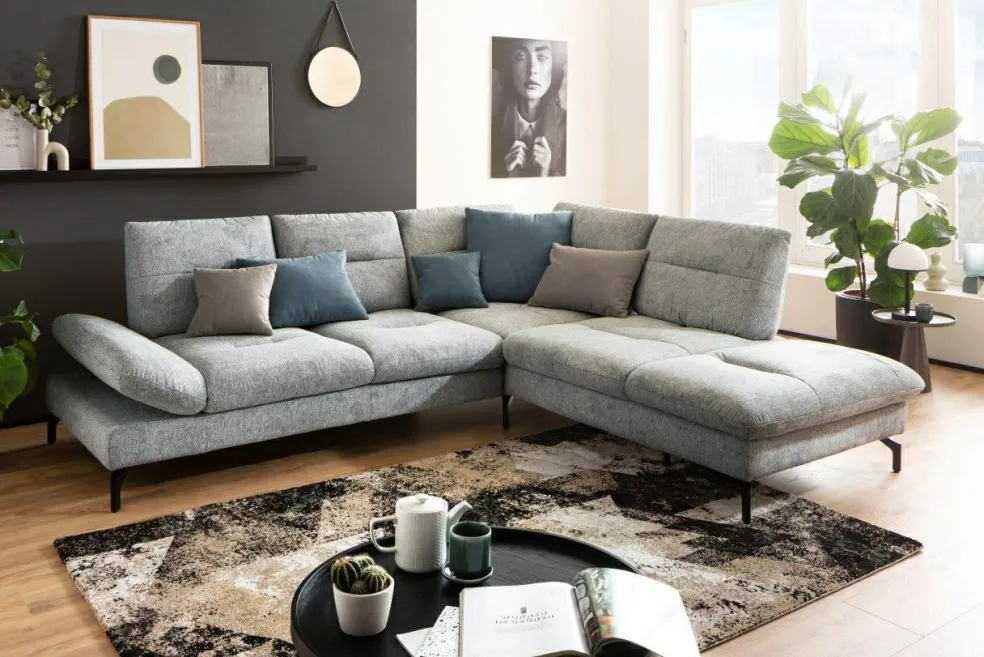 Canapé d'angle avec dossiers amovibles OCEAN