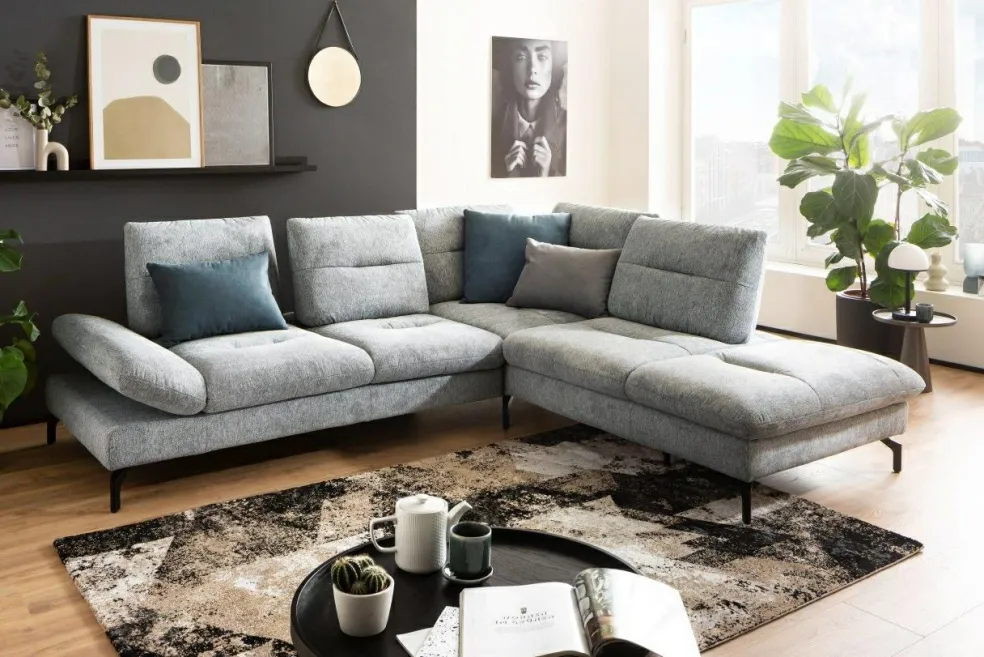 Canapé d'angle avec dossiers amovibles OCEAN