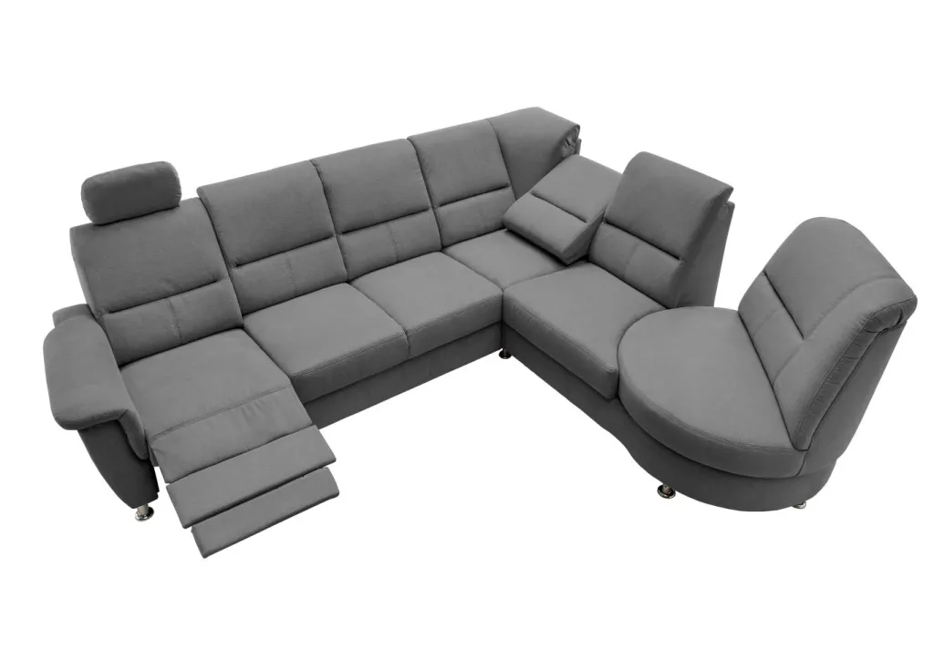 Canapé d'angle avec fonction relax PAROLE-Benformato Clearance
