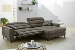 Canapé d'angle avec fonction relax DOUBLE-ONE