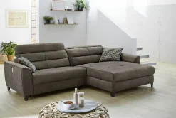 Canapé d'angle avec fonction relax DOUBLE-ONE