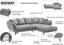 Canapé d'angle convertible MIDWAY