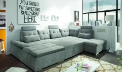 Canapé en U convertible NALO U-BRW New