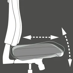 Chaise de bureau pivotante SITNESS PROFI 300-Topstar