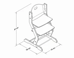 Chaise haute évolutive 100002/100004
