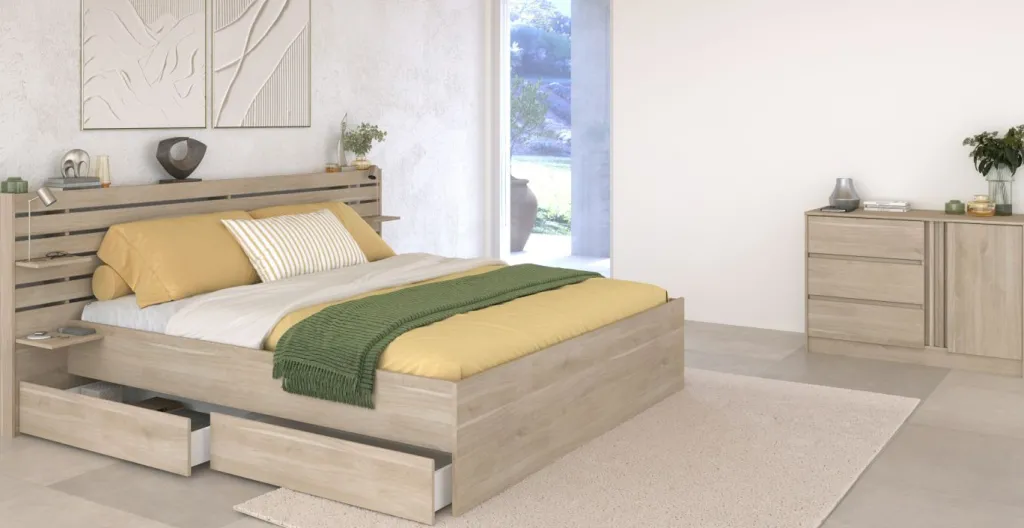 Chambre à coucher 2 éléments MIAMI 26-Parisot New