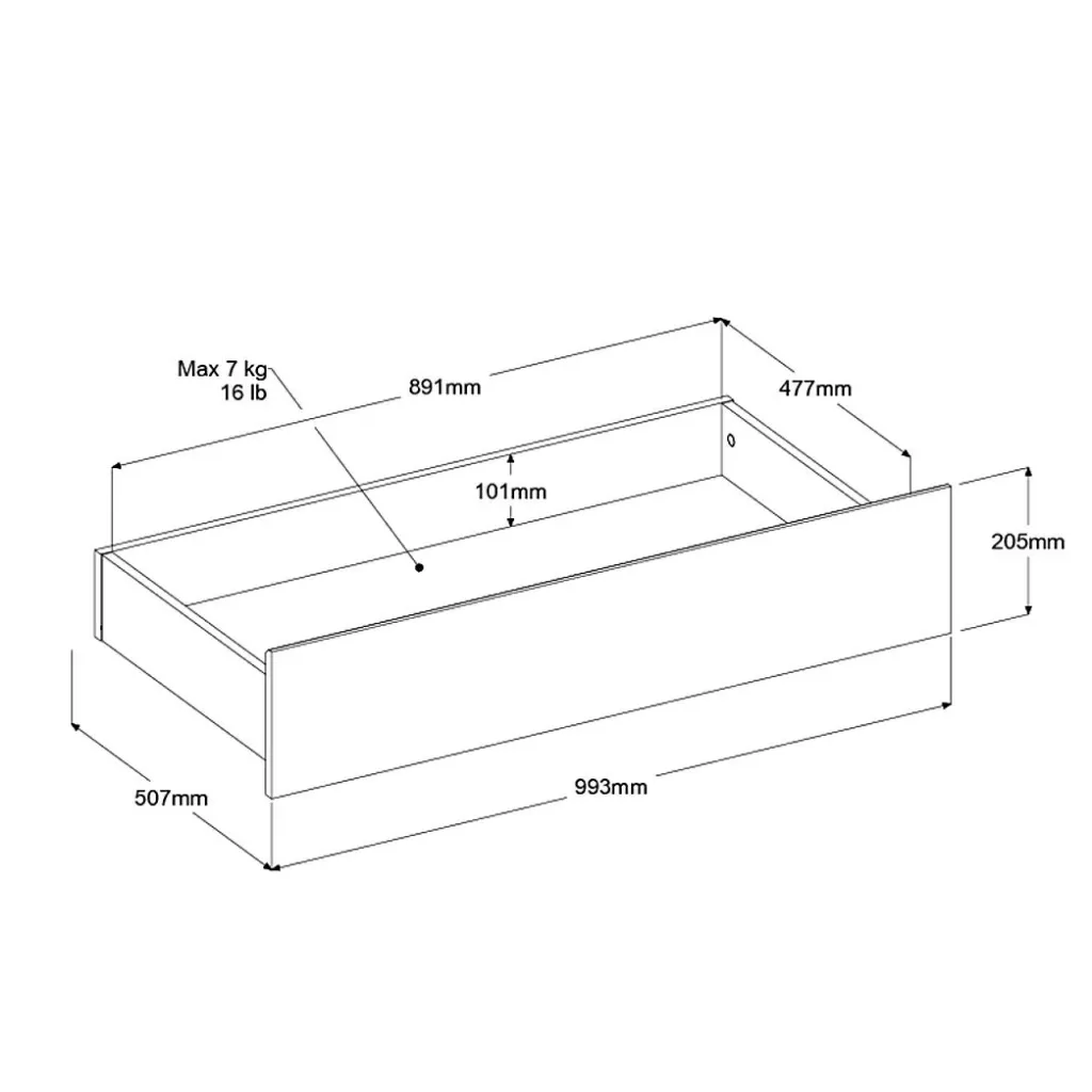 Chambre à coucher 2 éléments MIAMI 26-Parisot New