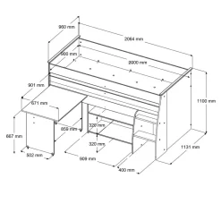 Chambre enfant 3 éléments REVERSE 11-Parisot Outlet