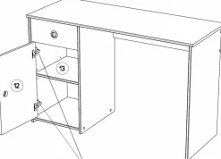Chambre enfant 4 éléments SMOOZY 37b