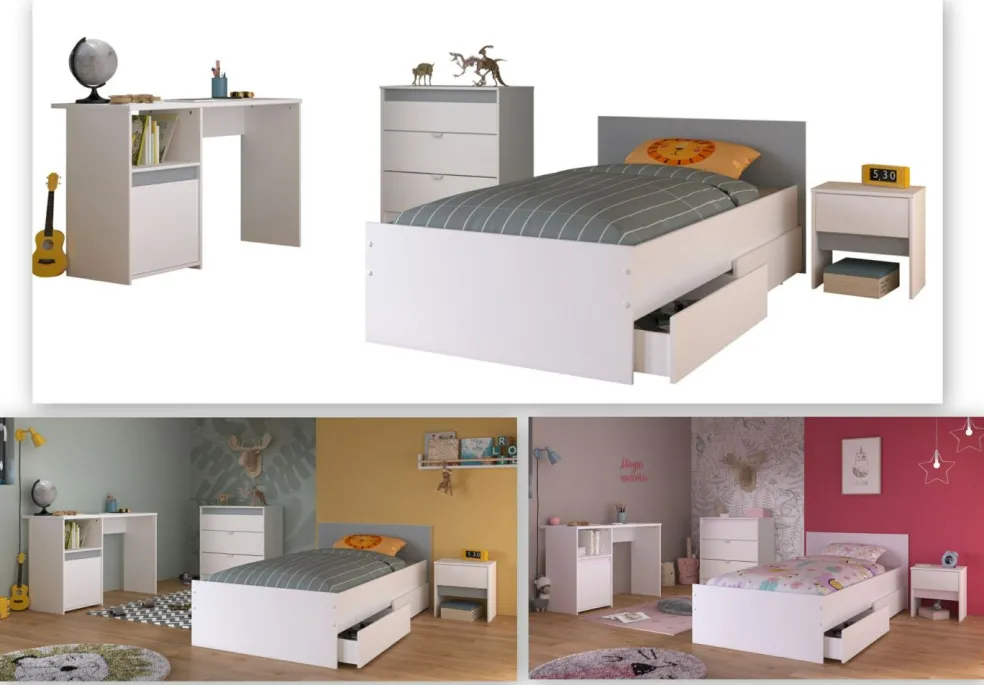 Chambre junior 6 éléments PIROUETTE 25