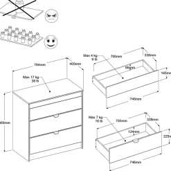 Chambre junior 6 éléments PIROUETTE 25