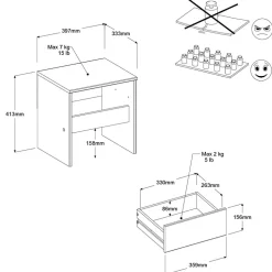 Chambre junior 5 éléments PIROUETTE 27