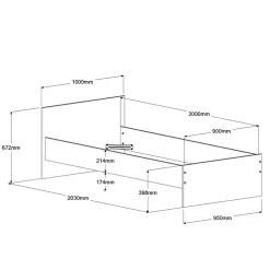 Chambre junior 5 éléments PIROUETTE 27