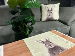 Chemin de table tête de lapin ROGER