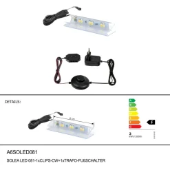 Éclairage SOLEA A6SOLED 081