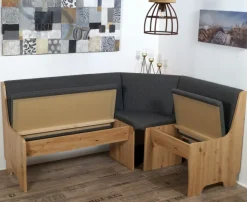 Coin repas avec banquette d'angle 4 éléments BREMEN