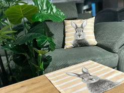 Coussin tête de lapin ROGER