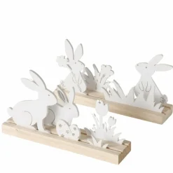Décoration à poser famille de lapins ZURI-Boltze Discount