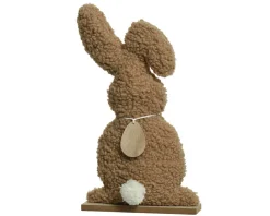 Décoration à poser lièvre peluche EASTER-Kaemingk New