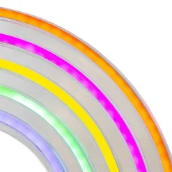 Décoration murale néon arc-en-ciel JJA