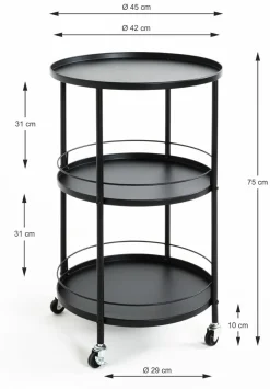 Desserte à roulettes BRISTOL-Haku Sale