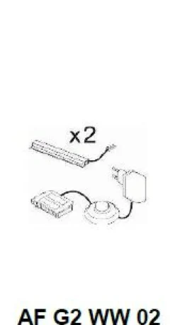 Eclairage de fond 2 pièces CATANIA CHAMBORD AF G2 WW 02-IMV New