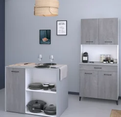 Ensemble avec buffet de cuisine MEMPHIS 3-Parisot