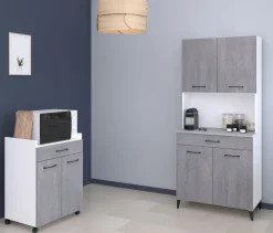 Ensemble avec buffet de cuisine MEMPHIS 1-Parisot Online