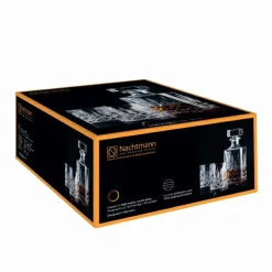 Ensemble bouteille à whisky et 2 verres NOBLESSE