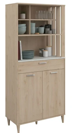 Ensemble buffet de cuisine et desserte ATLANTA 2-Parisot New