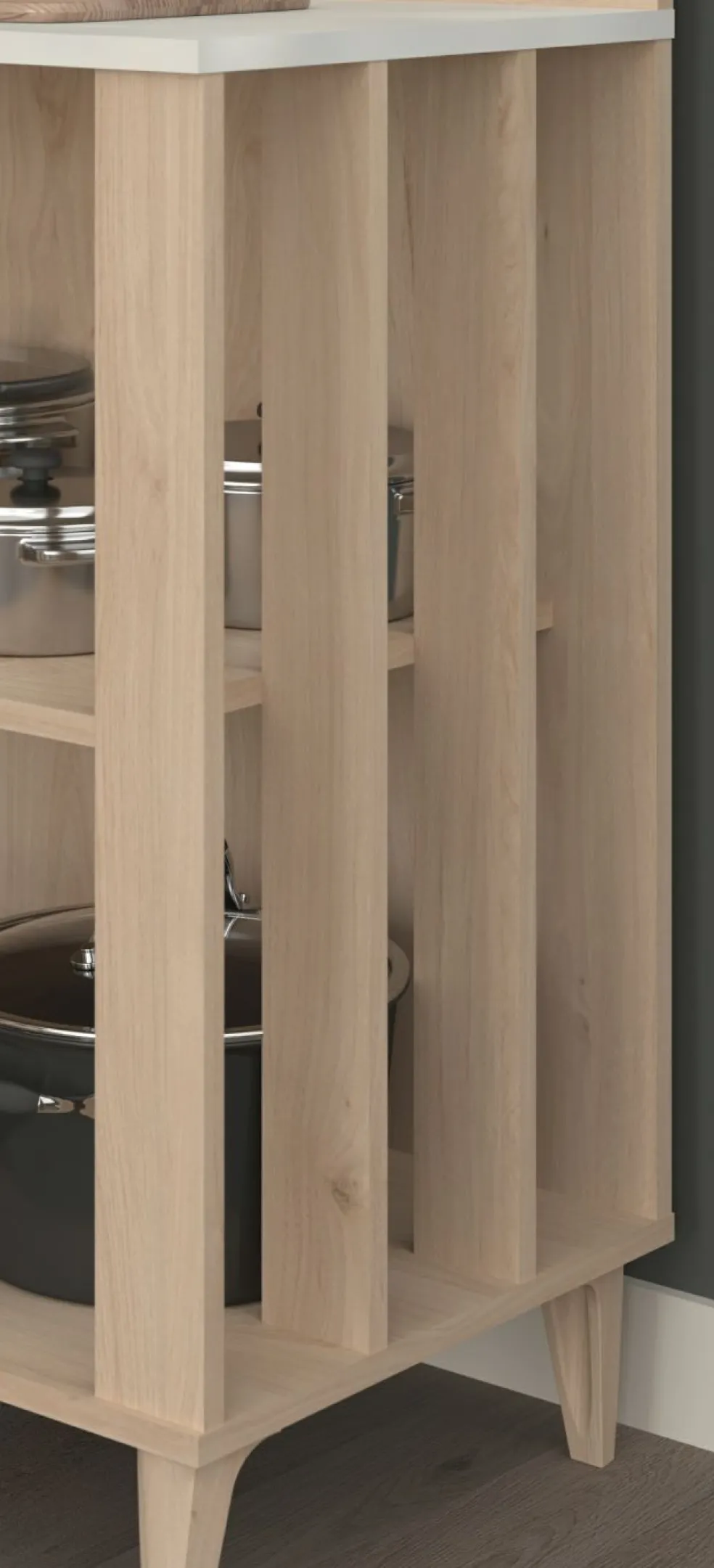 Ensemble buffet de cuisine et meuble de rangement ATLANTA 1