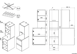 Ensemble de meubles pour machine à laver LAUNDRY 4-Parisot Online
