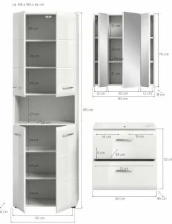 Ensemble salle de bains 3 éléments BONGA-Xonox Discount