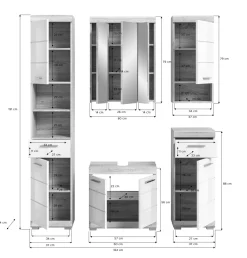 Ensemble salle de bains 5 éléments GIMBI-Xonox New