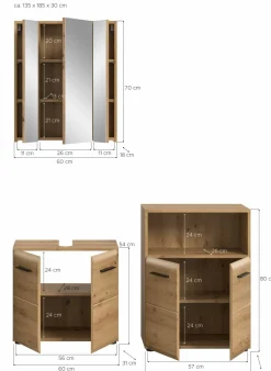 Ensemble salle de bains 3 éléments BONGA-Xonox Online