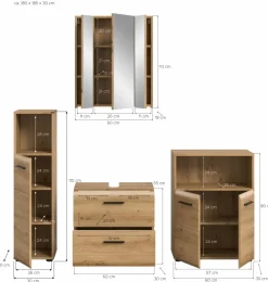 Ensemble salle de bains 4 éléments BONGA